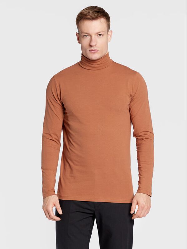 Selected Homme Selected Homme Поло Rory 16081962 Кафяв Regular Fit