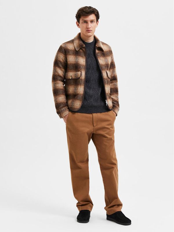Selected Homme Selected Homme Преходно яке Hope 16086120 Кафяв Regular Fit