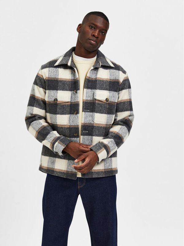 Selected Homme Selected Homme Преходно яке Walter 16085159 Сив Relaxed Fit