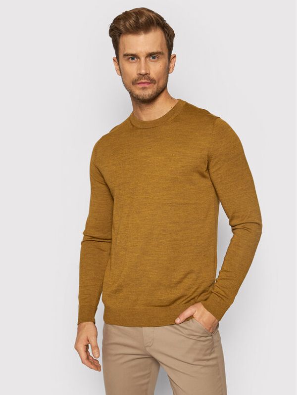 Selected Homme Selected Homme Пуловер Town 16079772 Кафяв Regular Fit