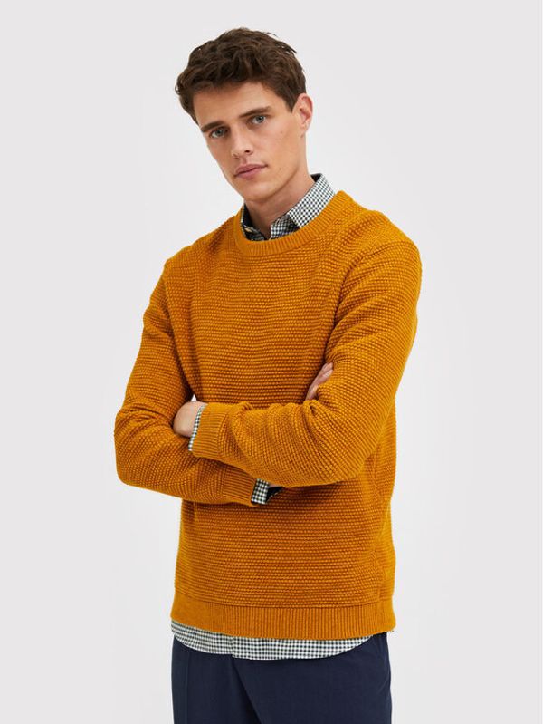 Selected Homme Selected Homme Пуловер Vince 16059390 Жълт Regular Fit