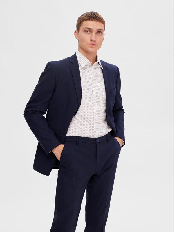 Selected Homme Selected Homme Риза 16087706 Бял Slim Fit