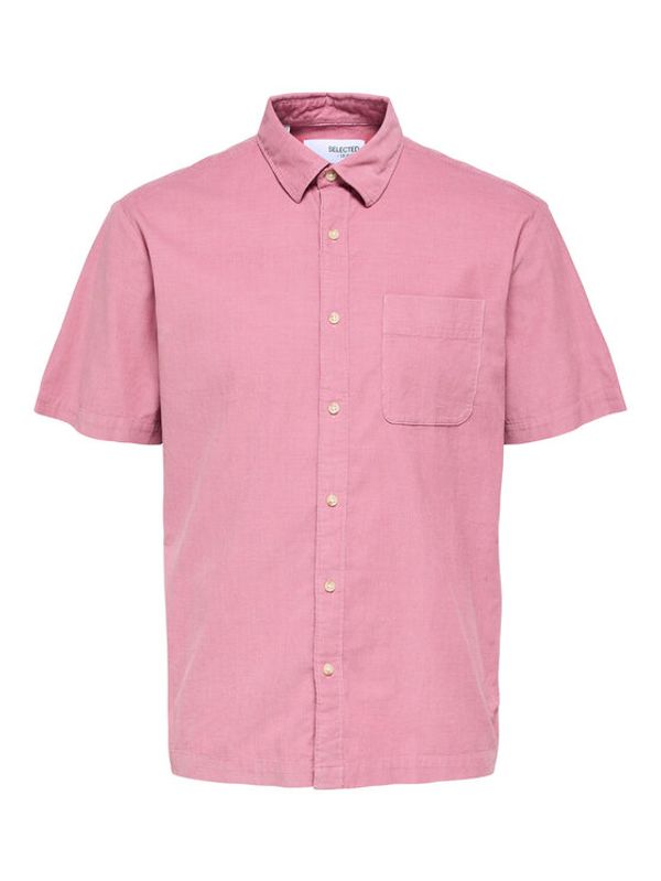 Selected Homme Selected Homme Риза 16088352 Розов Relaxed Fit