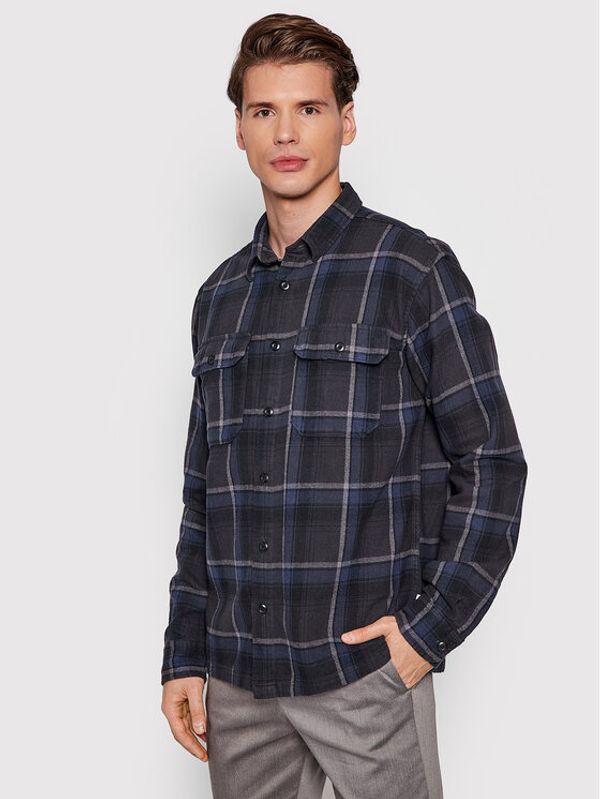 Selected Homme Selected Homme Риза Alfred 16080949 Тъмносин Loose Fit