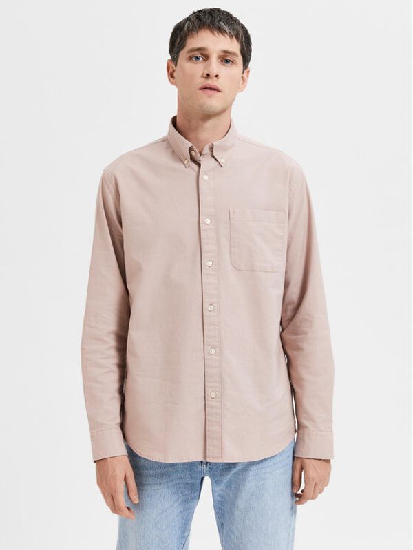 Selected Homme Selected Homme Риза Rick 16077359 Бежов Regular Fit