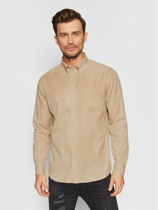 Selected Homme Selected Homme Риза Rick-Soft 16077348 Бежов Regular Fit