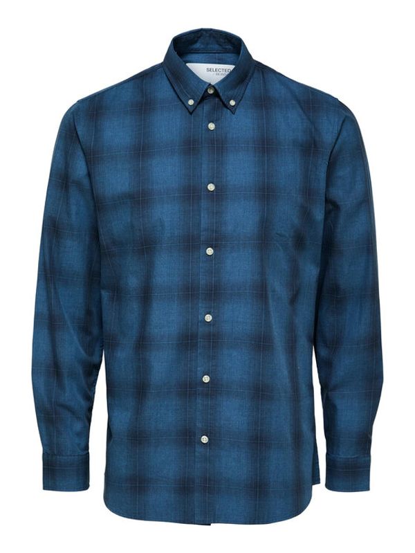 Selected Homme Selected Homme Риза Theo 16087696 Син Slim Fit