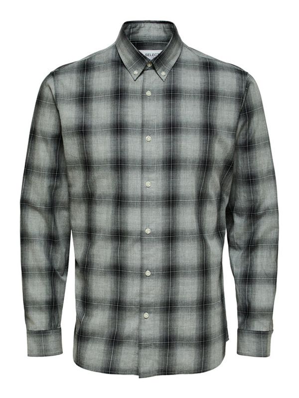 Selected Homme Selected Homme Риза Theo 16087696 Сив Slim Fit