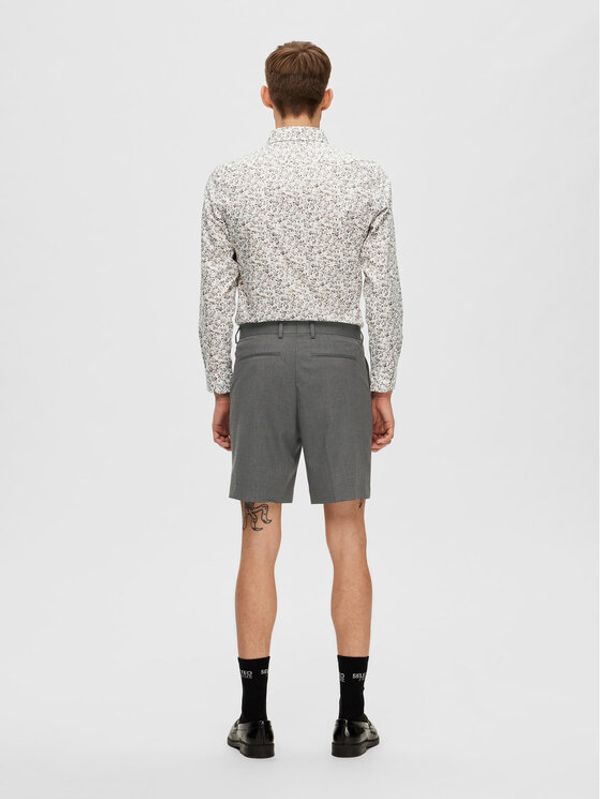 Selected Homme Selected Homme Шорти от плат 16088510 Сив Slim Fit