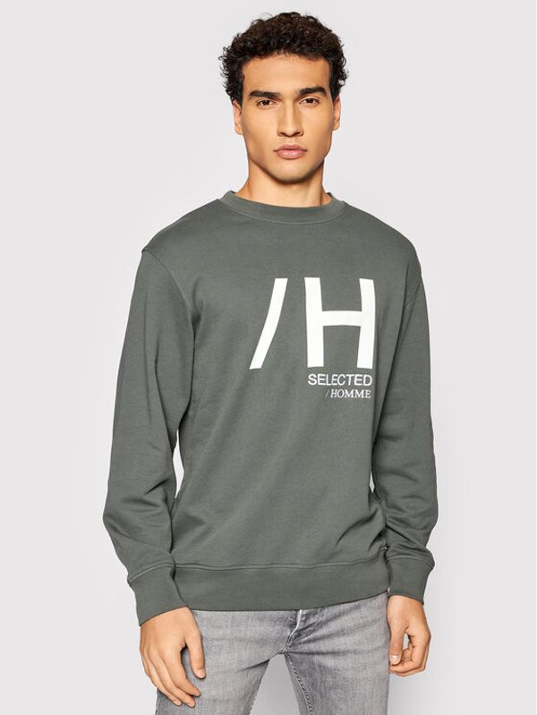 Selected Homme Selected Homme Суитшърт Madrid 16082914 Сив Regular Fit