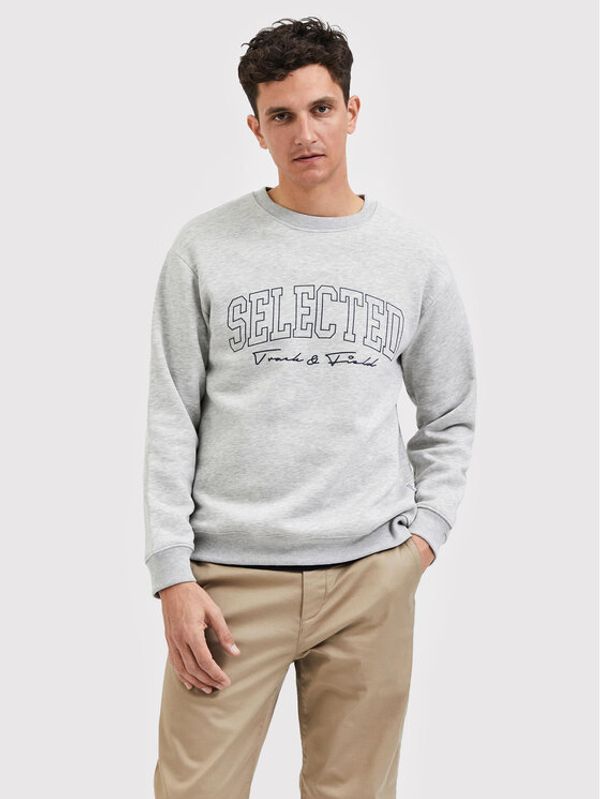 Selected Homme Selected Homme Суитшърт Welter 16085674 Сив Regular Fit