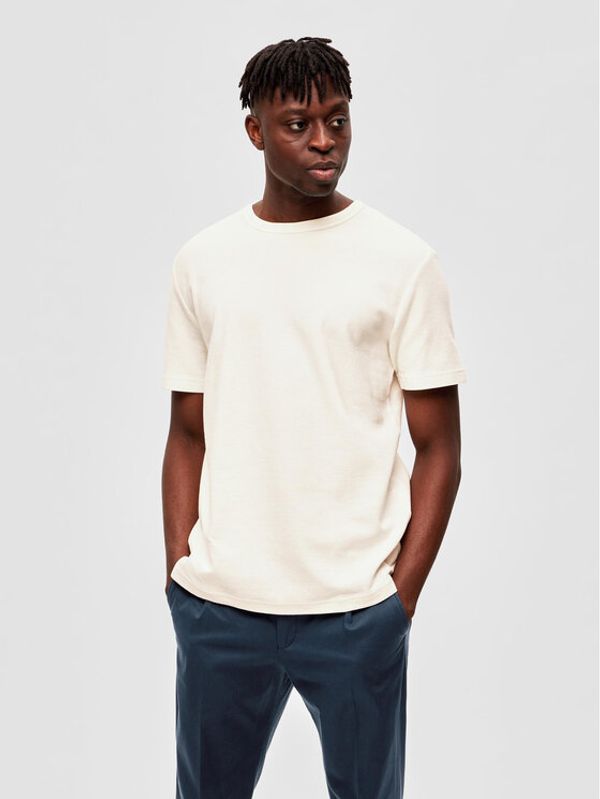 Selected Homme Selected Homme Тишърт 16088532 Бял Relaxed Fit