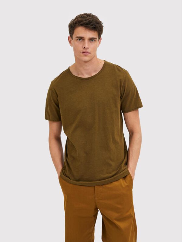 Selected Homme Selected Homme Тишърт Morgan 16071775 Зелен Regular Fit
