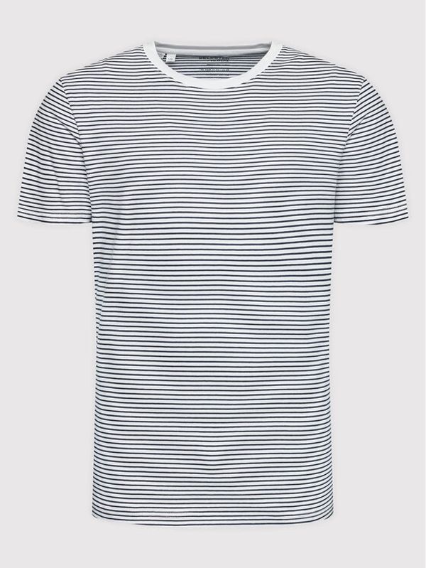 Selected Homme Selected Homme Тишърт Norman Stripe 16080129 Бял Regular Fit
