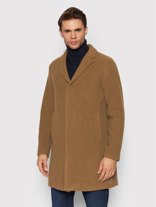 Selected Homme Selected Homme Вълнено палто Hagen 16081403 Кафяв Regular Fit