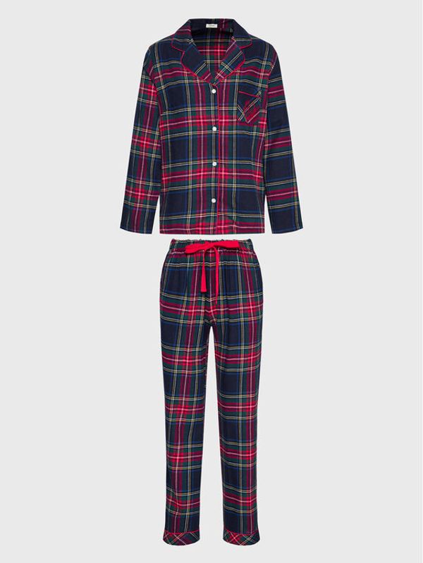 Selmark Selmark Пижама Cuadros P4776 Тъмносин Regular Fit