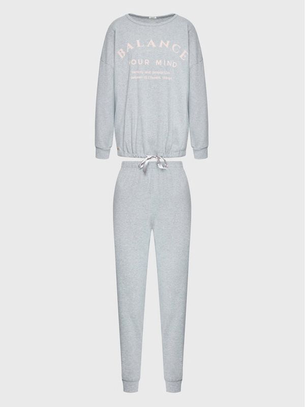 Selmark Selmark Пижама P4173 Сив Regular Fit