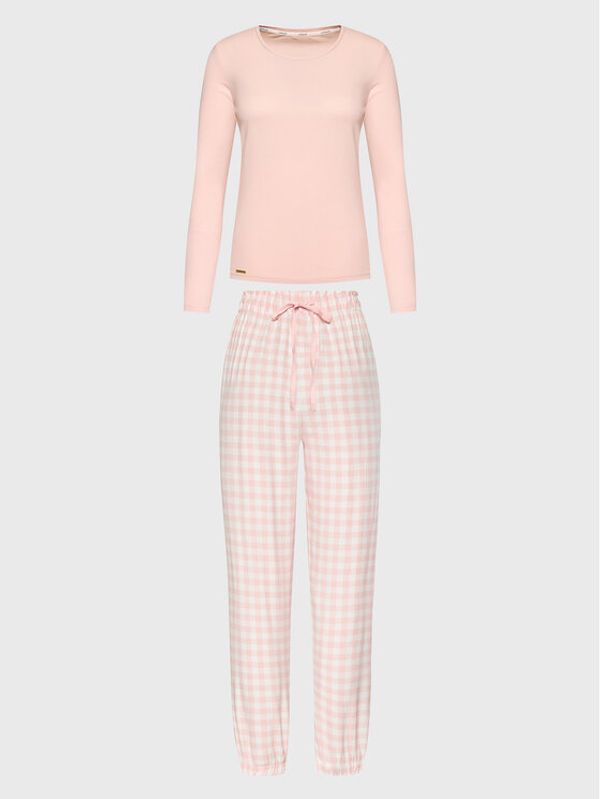 Selmark Selmark Пижама Vichy P3973 Розов Regular Fit