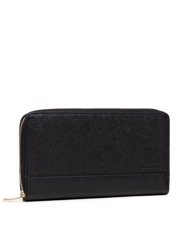 Semi Line Semi Line Голям дамски портфейл 3051-7 Черен