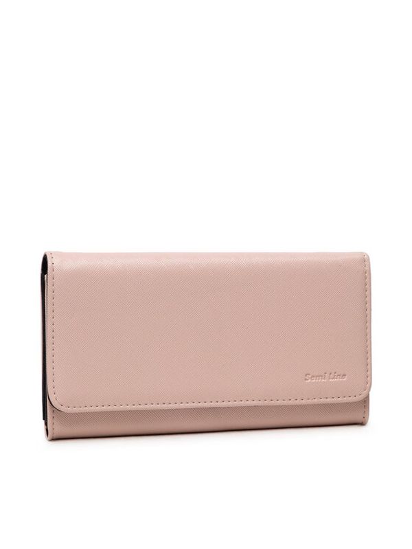 Semi Line Semi Line Голям дамски портфейл 3052-3 Розов