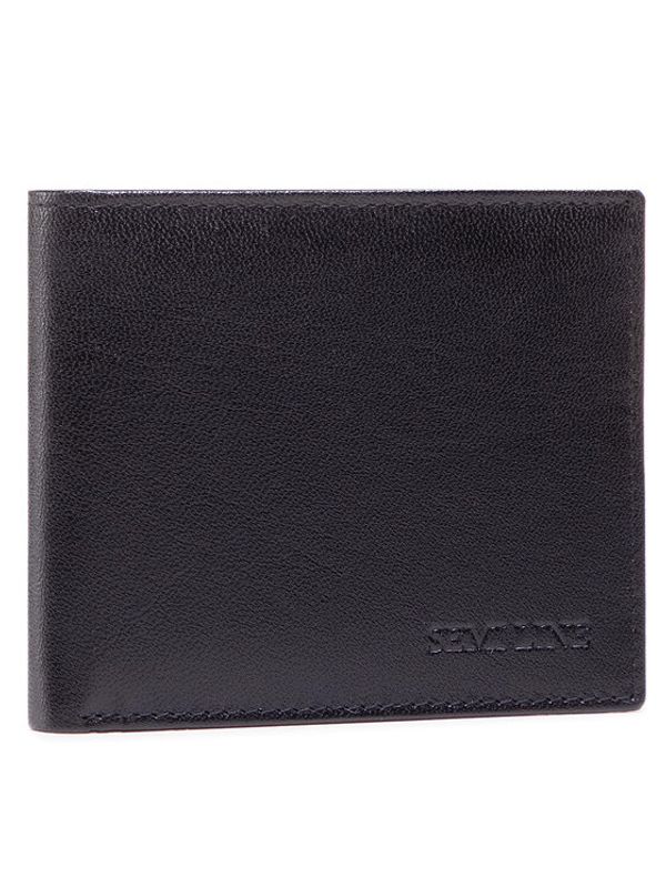 Semi Line Semi Line Голям мъжки портфейл P8222-0 Черен