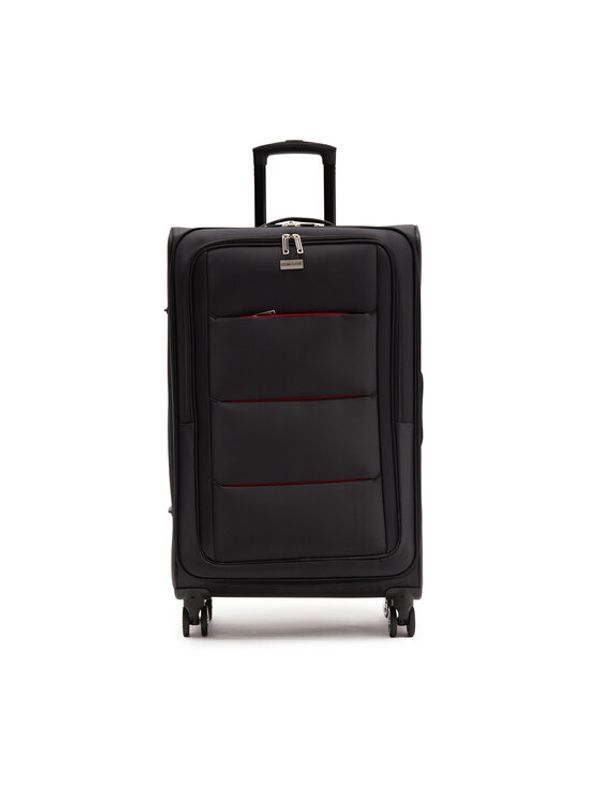 Semi Line Semi Line Голям текстилен куфар T5518-5 Черен