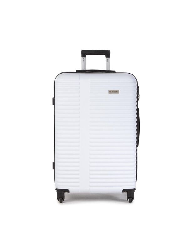 Semi Line Semi Line Голям твърд куфар T5524-5 Бял