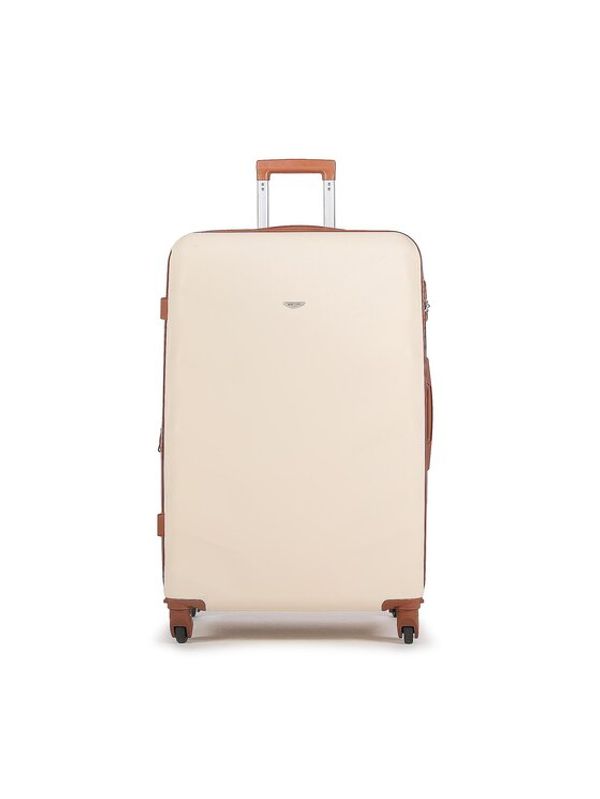 Semi Line Semi Line Голям твърд куфар T5557-5 Бежов