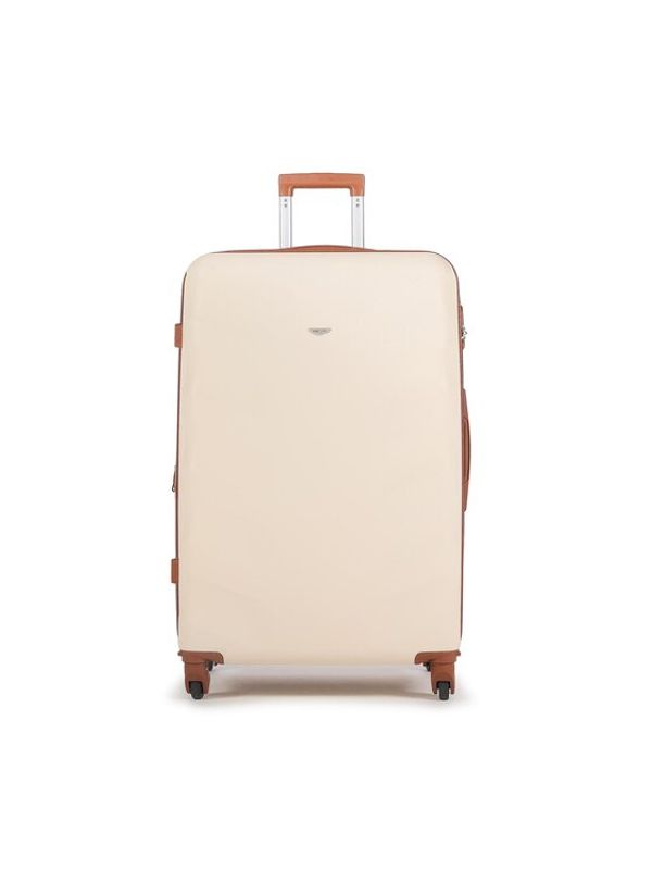 Semi Line Semi Line Голям твърд куфар T5557-6 Бежов