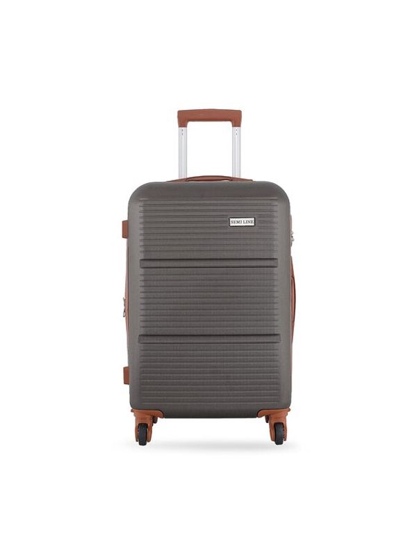 Semi Line Semi Line Голям твърд куфар T5583-5 Сив