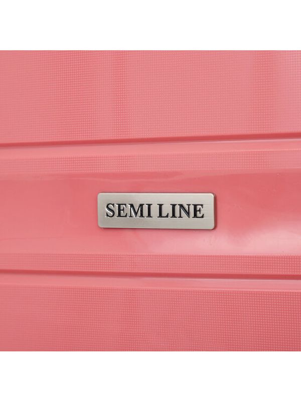 Semi Line Semi Line Голям твърд куфар T5615-3 Розов
