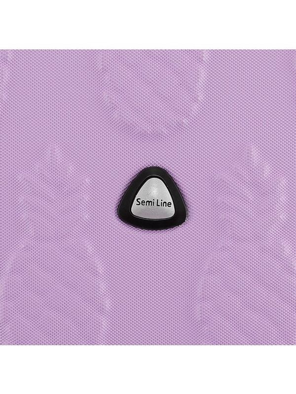 Semi Line Semi Line Малък твърд куфар T5572-1 Виолетов