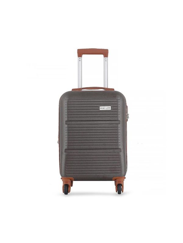 Semi Line Semi Line Малък твърд куфар T5583-2 Кафяв