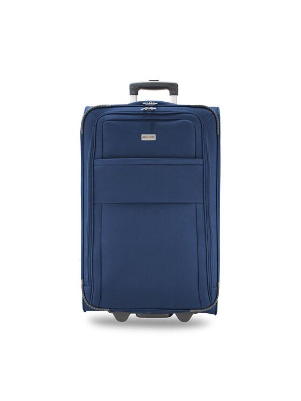 Semi Line Semi Line Среден текстилен куфар T5601-8 Тъмносин