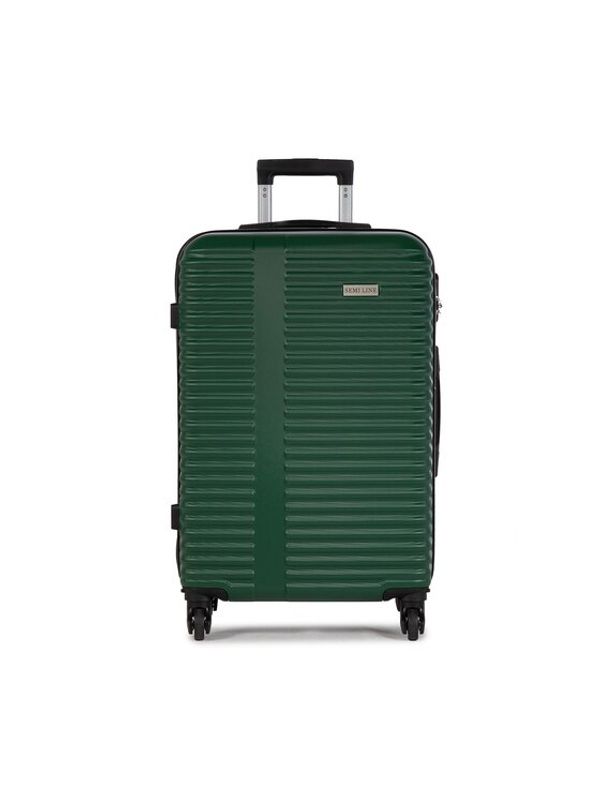 Semi Line Semi Line Среден твърд куфар T5521-4 Зелен