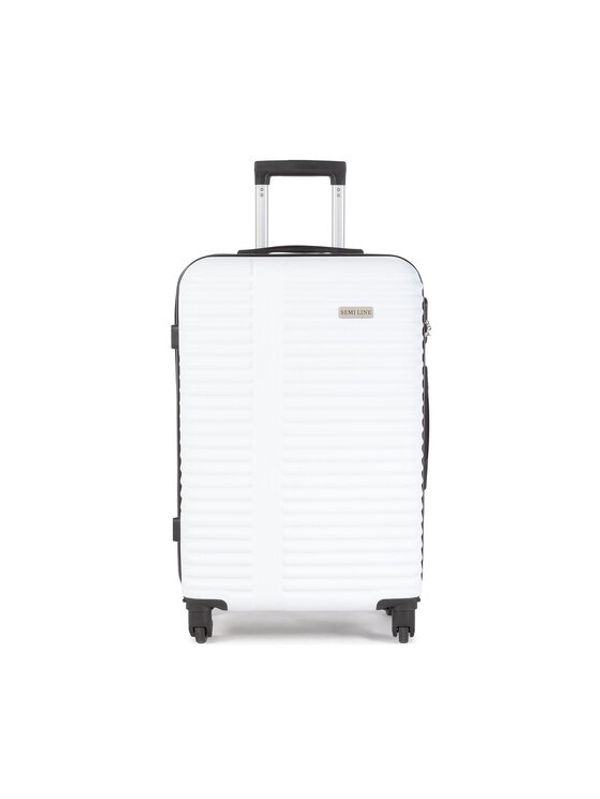Semi Line Semi Line Среден твърд куфар T5524-4 Бял