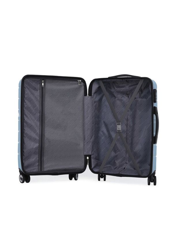 Semi Line Semi Line Среден твърд куфар T5616-2 Син