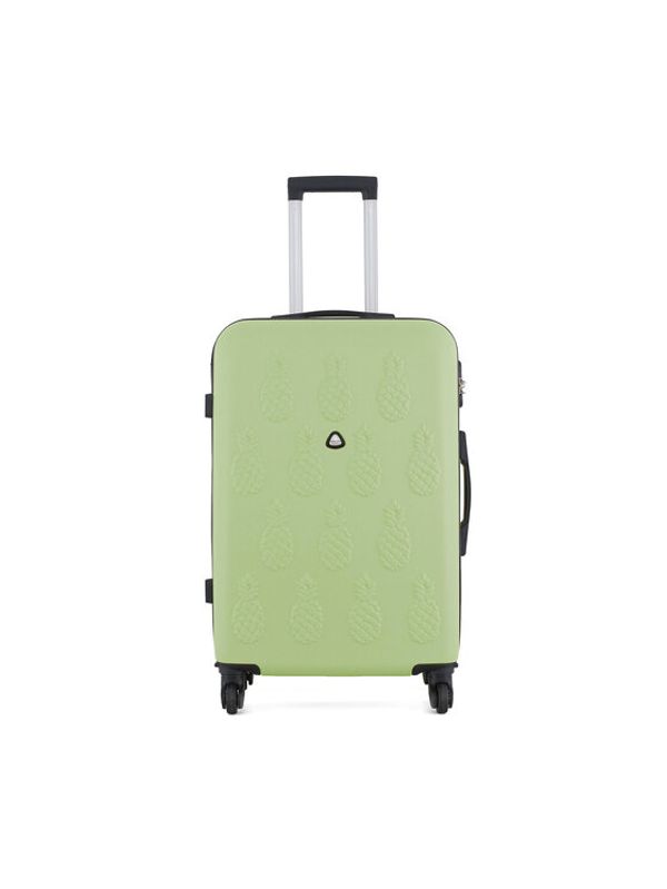 Semi Line Semi Line Среден твърд куфар T5620-4 Зелен