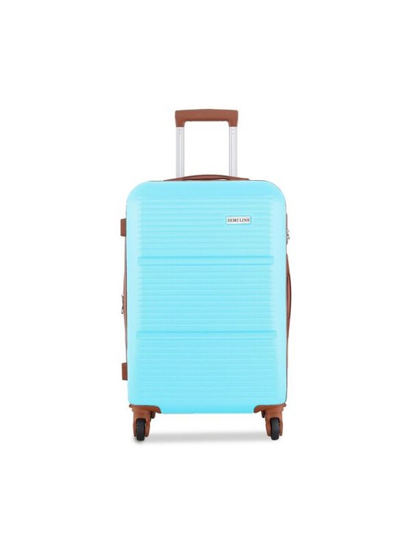 Semi Line Semi Line Среден твърд куфар T5640-4 Син