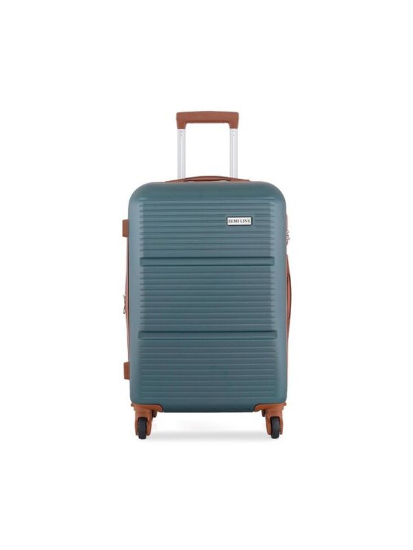Semi Line Semi Line Среден твърд куфар T5641-4 Зелен