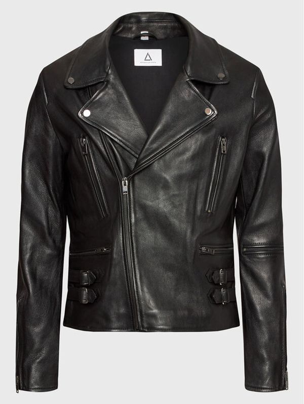 Serge Pariente Serge Pariente Кожено яке Dylan Черен Regular Fit