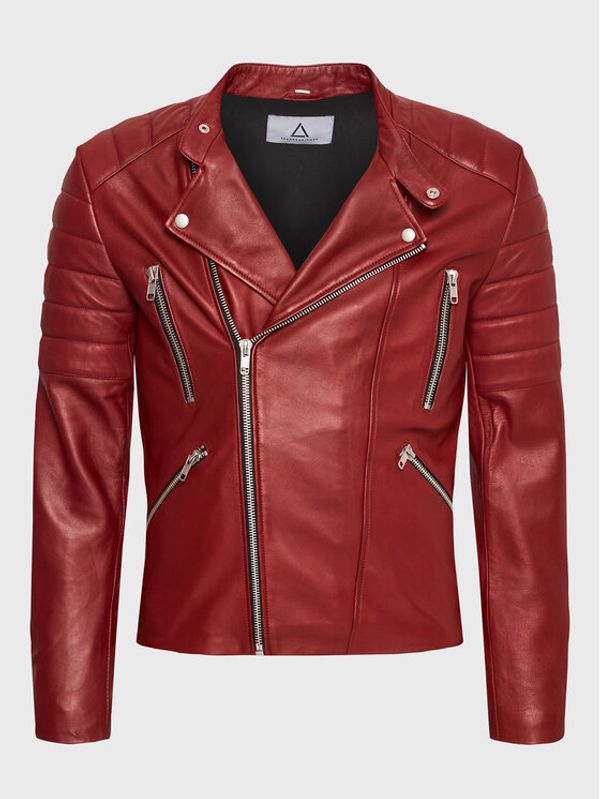 Serge Pariente Serge Pariente Кожено яке Gladiator Червен Regular Fit