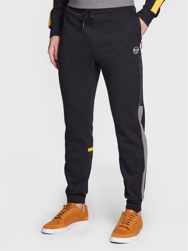 Sergio Tacchini Sergio Tacchini Долнище анцуг Replica 39808 Черен Regular Fit