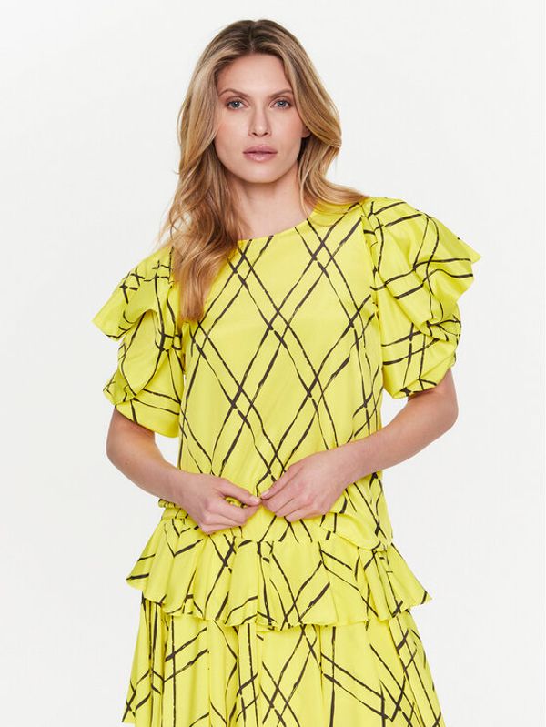 Silvian Heach Silvian Heach Блуза GPP23376BL Жълт Regular Fit