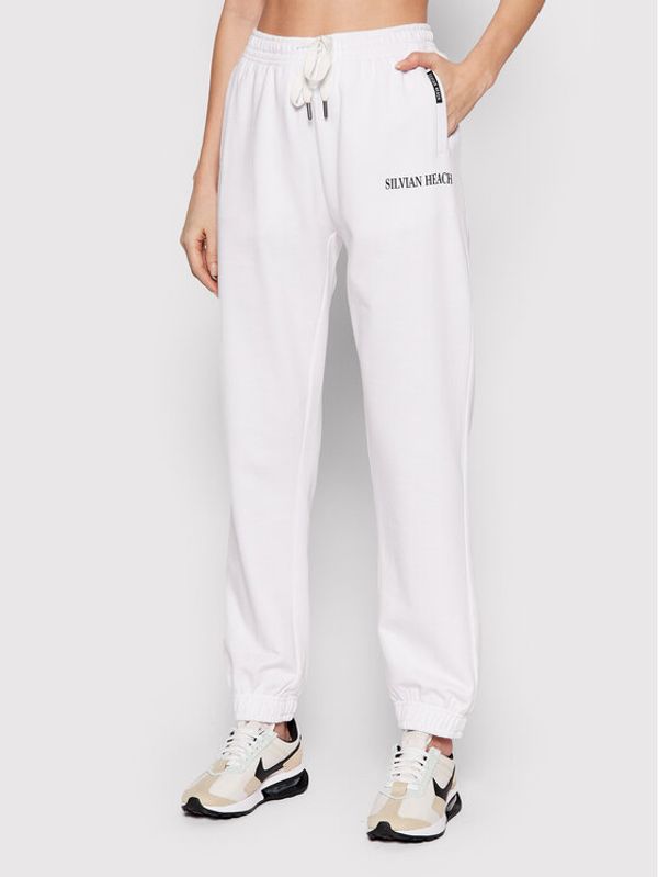 Silvian Heach Silvian Heach Долнище анцуг Carracosta PGP22399PA Бял Regular Fit