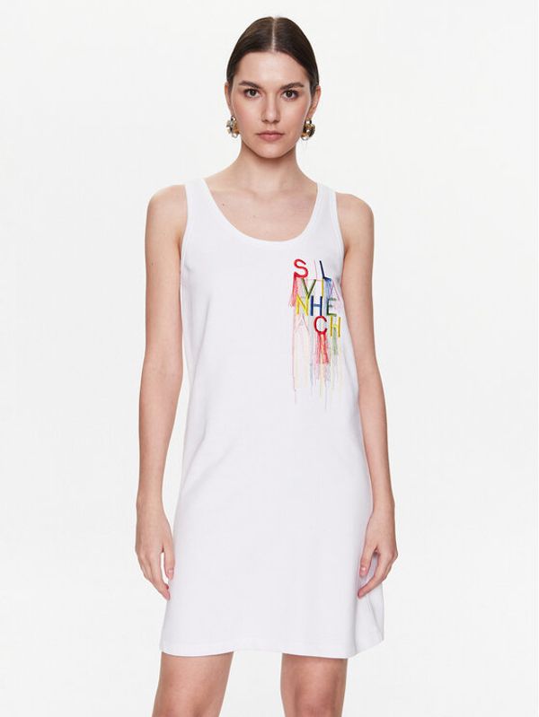 Silvian Heach Silvian Heach Ежедневна рокля GPP23038VE Бял Regular Fit