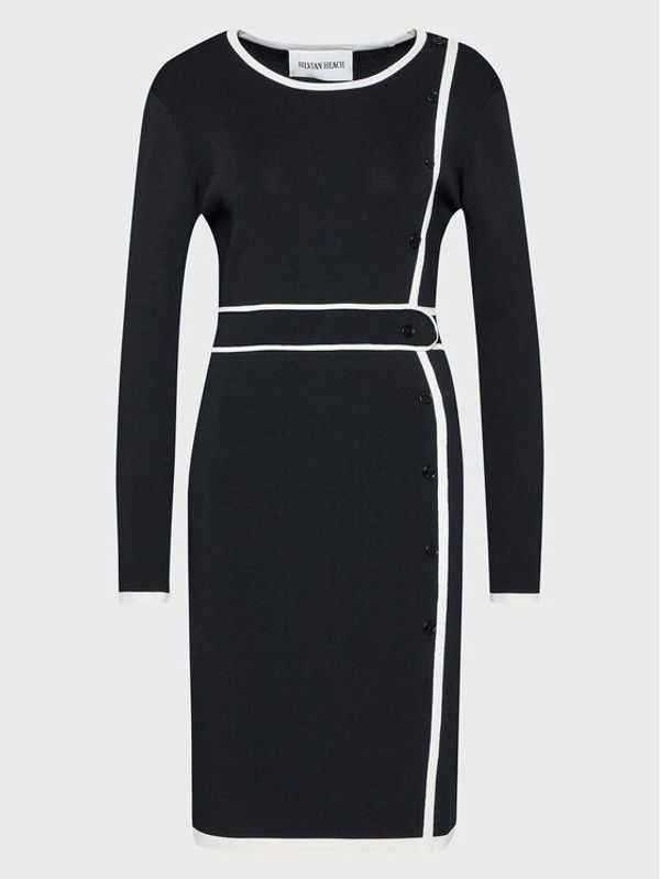 Silvian Heach Silvian Heach Ежедневна рокля PGA22128VE Черен Slim Fit