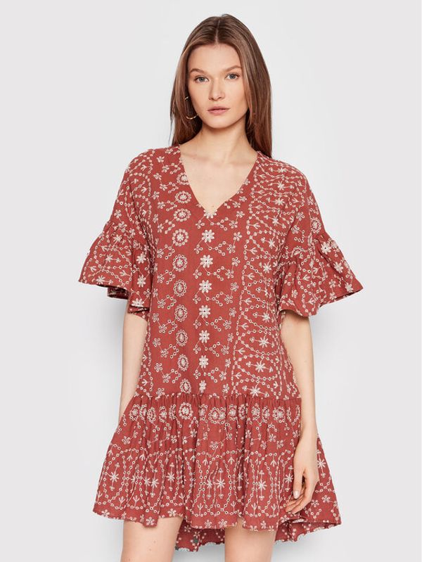 Silvian Heach Silvian Heach Ежедневна рокля PGP22173VE Кафяв Regular Fit