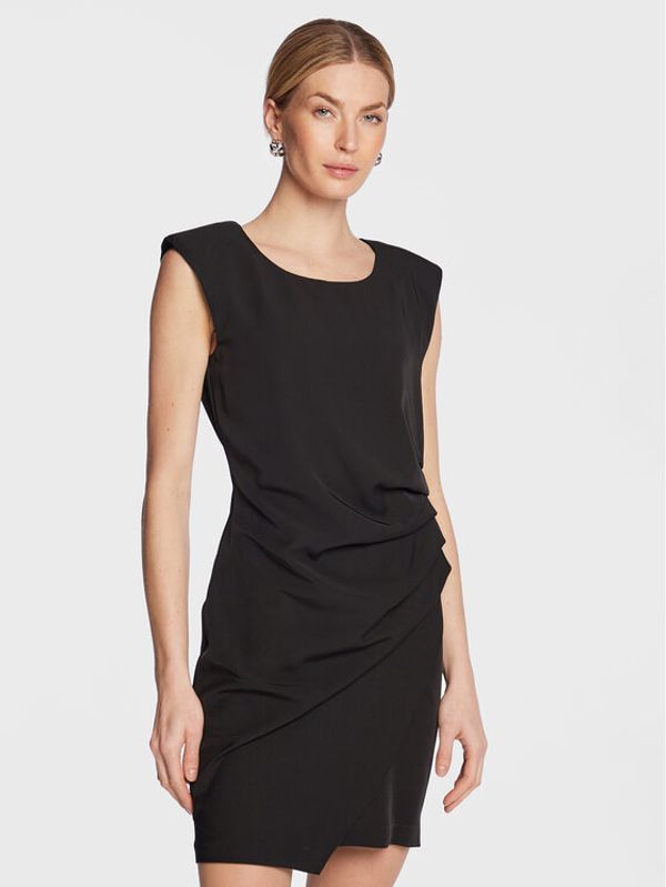 Silvian Heach Silvian Heach Коктейлна рокля GPP23200VE Черен Regular Fit