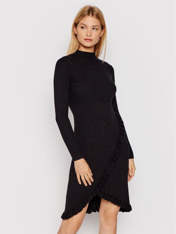 Silvian Heach Silvian Heach Плетена рокля Westfield PGA21314VE Черен Slim Fit